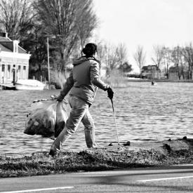 Collecte de déchets sauvages