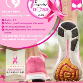 Affiche Octobre rose - Marche de 5km à Bourcefranc