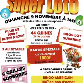loto au profit des "Péris en mer"